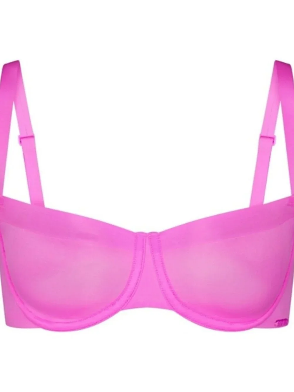 Skims | No Show Unlined Balconette Bra In Pink 40DDD - Picture 5 of 15